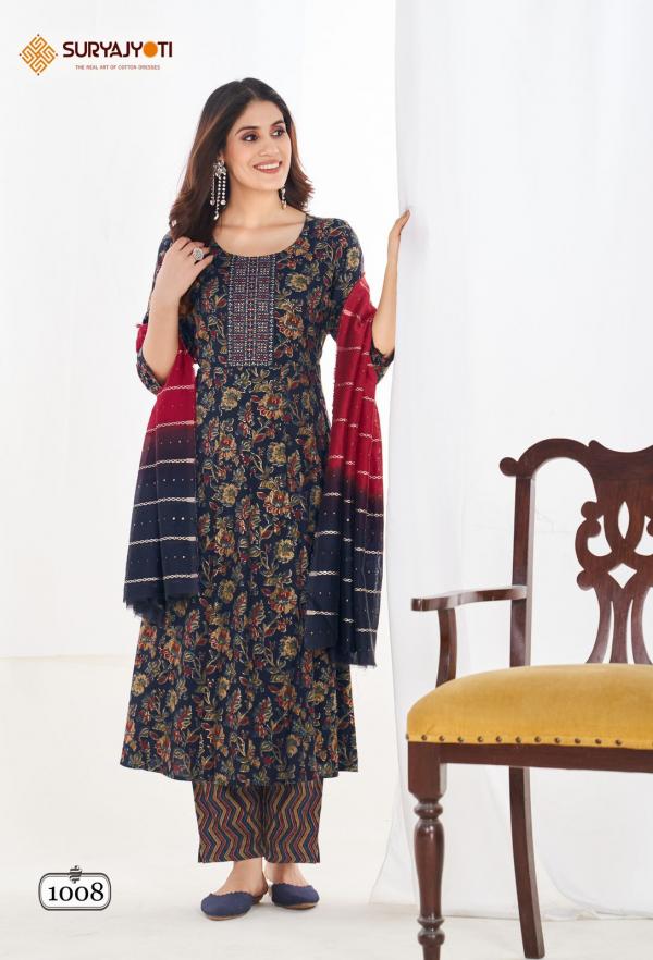 Suryajyoti Anarkali Special Vol-1 – Anarkali Kurti With Pant & Dupatta